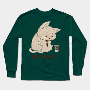 Monday Cat Long Sleeve T-Shirt